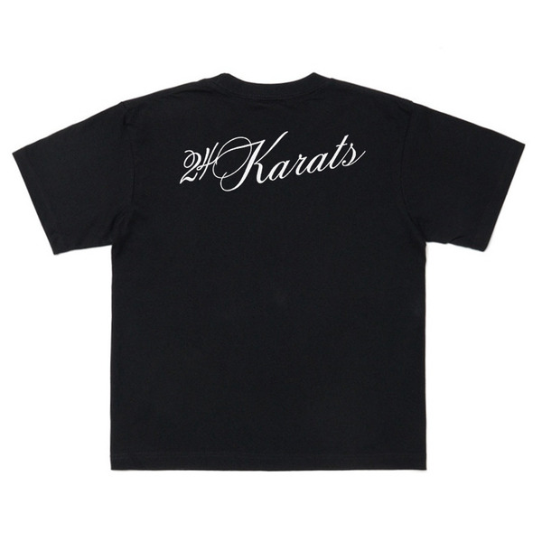 WHITE 24k CIRCLE SS TEE 詳細画像 Black 1