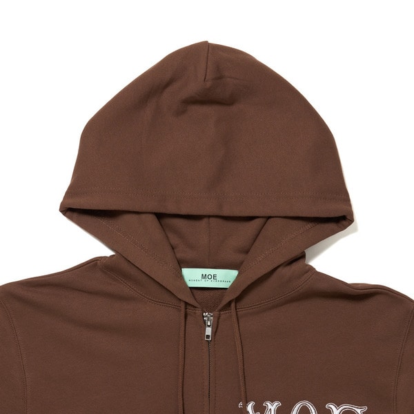 MOE Botanical Zip Hoodie 詳細画像 Brown 2