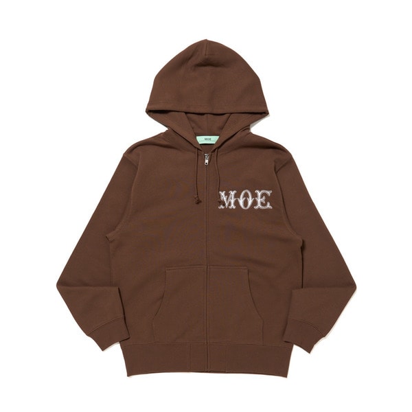 MOE Botanical Zip Hoodie 詳細画像 Brown 1
