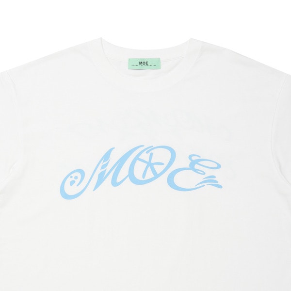 MOE Denim Color SS Tee 詳細画像 White 2