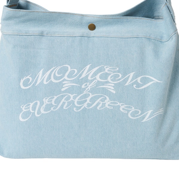 MOE EMB Logo Denim Shoulder Bag 詳細画像 Indigo 7