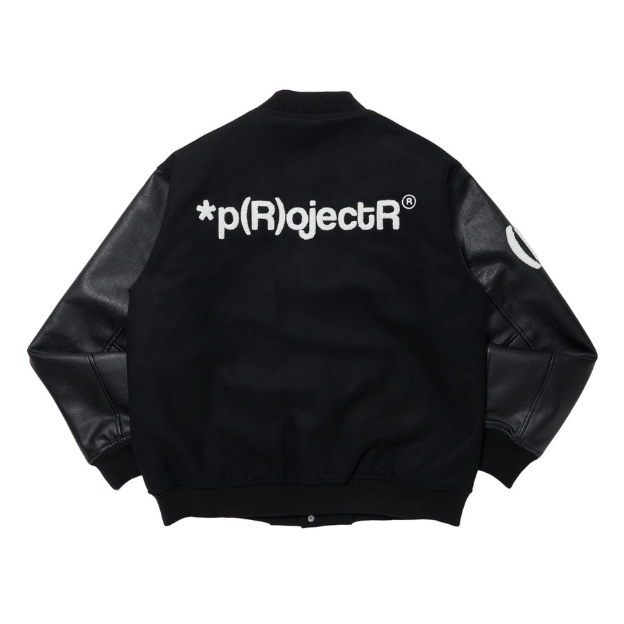 *p(R)ojectR® Logo Varsity Jacket 詳細画像 Black 1