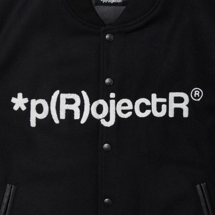 *p(R)ojectR® Logo Varsity Jacket 詳細画像 Black 5