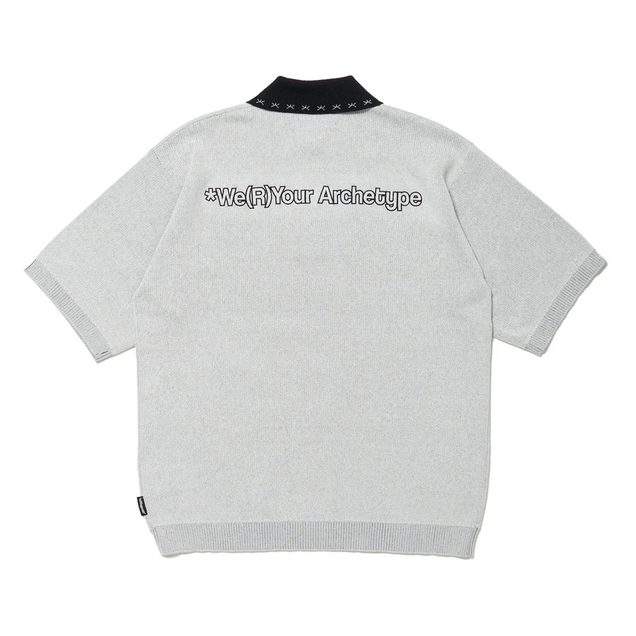 Knit Polo Shirt 詳細画像 White 2