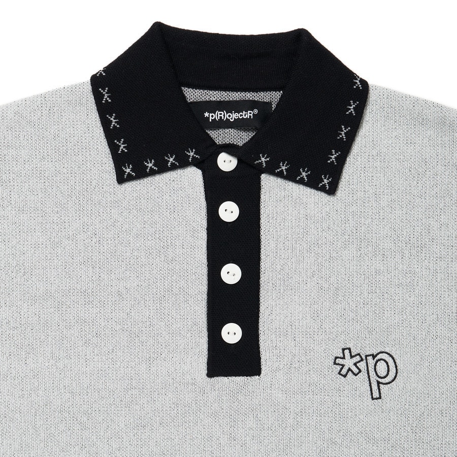 Knit Polo Shirt 詳細画像 White 4