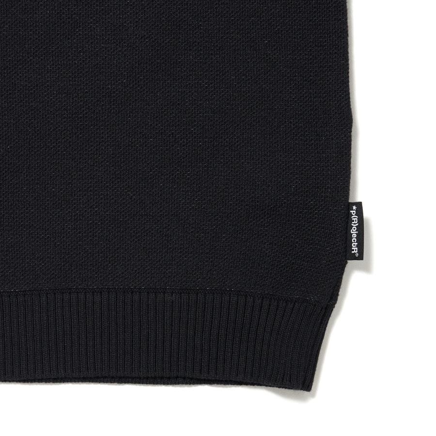 Knit Polo Shirt 詳細画像 Black 5