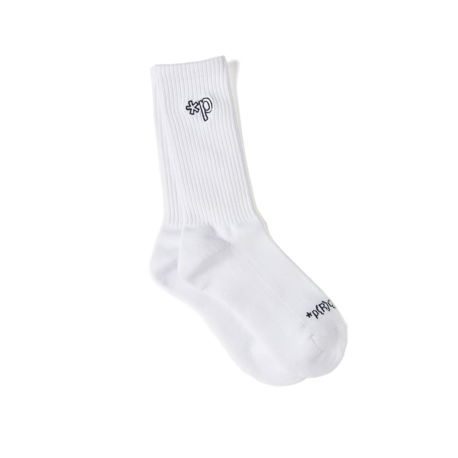 Logo Socks 詳細画像 White 1