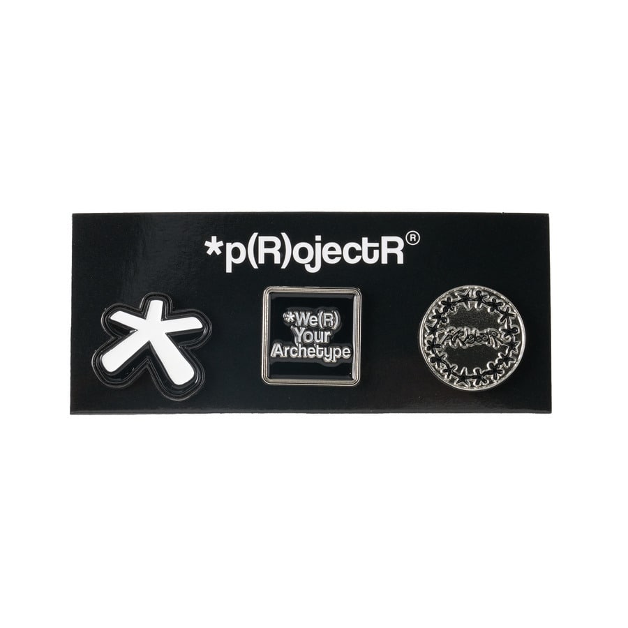 Logo Character Pins Set | *p(R)ojectR® | VERTICAL GARAGE OFFICIAL