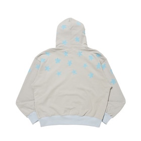 Bi-color Rib Zip Hoodie 詳細画像