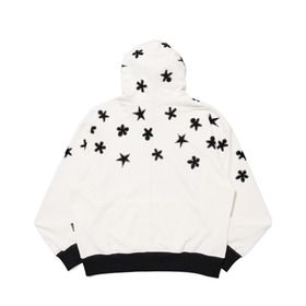 Bi-color Rib Zip Hoodie 詳細画像