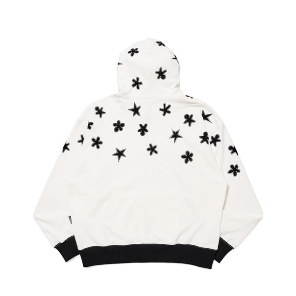 Bi-color Rib Zip Hoodie 詳細画像 Grey 5