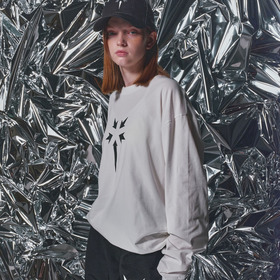 Point Logo Drawcord Hem LS Tee 詳細画像