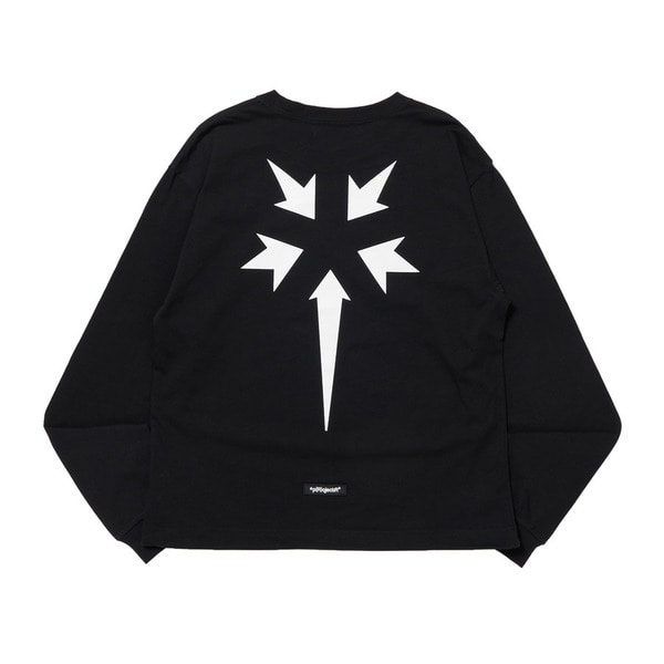 Point Logo Drawcord Hem LS Tee 詳細画像 White 1