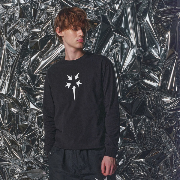 Point Logo Drawcord Hem LS Tee 詳細画像 Black 15