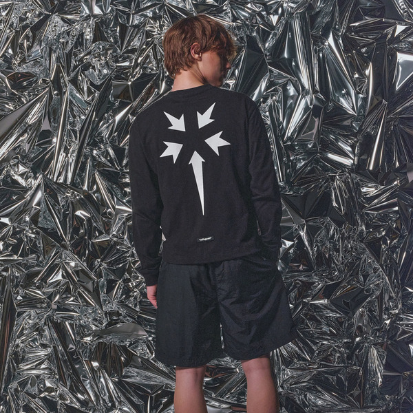 Point Logo Drawcord Hem LS Tee 詳細画像 Black 16