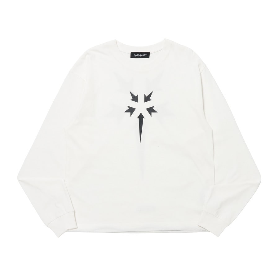 【mahagrid】24FW★ HEART LOGO LS TEE HEART LOGO LS TEE [WHITE] - MAHAGRID