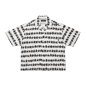 Patterned All Over SS Shirt