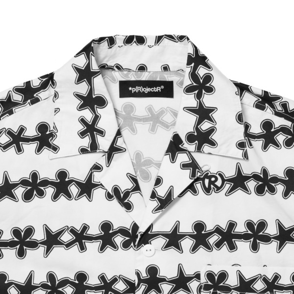 Patterned All Over SS Shirt 詳細画像 Black 2