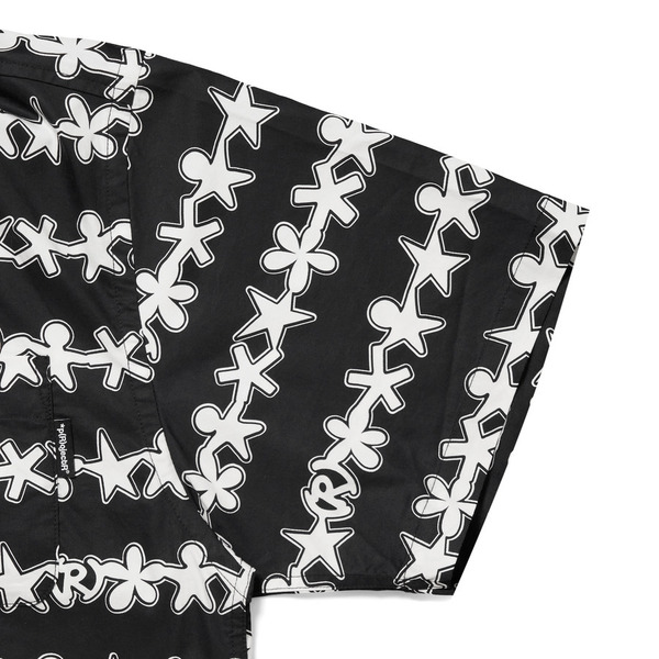 Patterned All Over SS Shirt 詳細画像 Black 5
