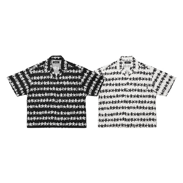 Patterned All Over SS Shirt 詳細画像 Black 8