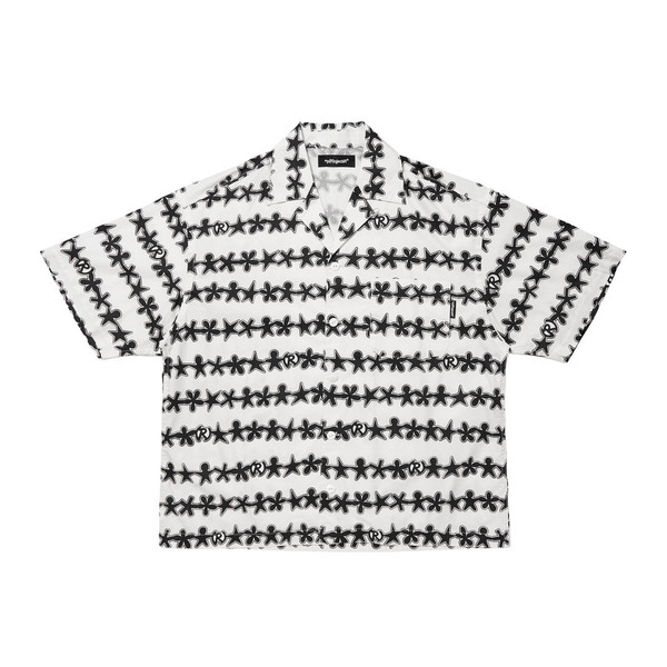 Patterned All Over SS Shirt 詳細画像 White 1