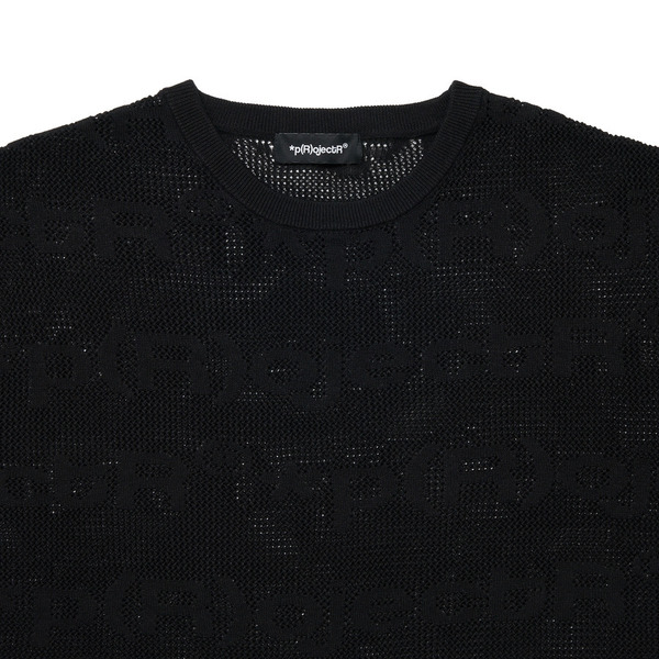 Lace Knit SS Tee 詳細画像 Black 2