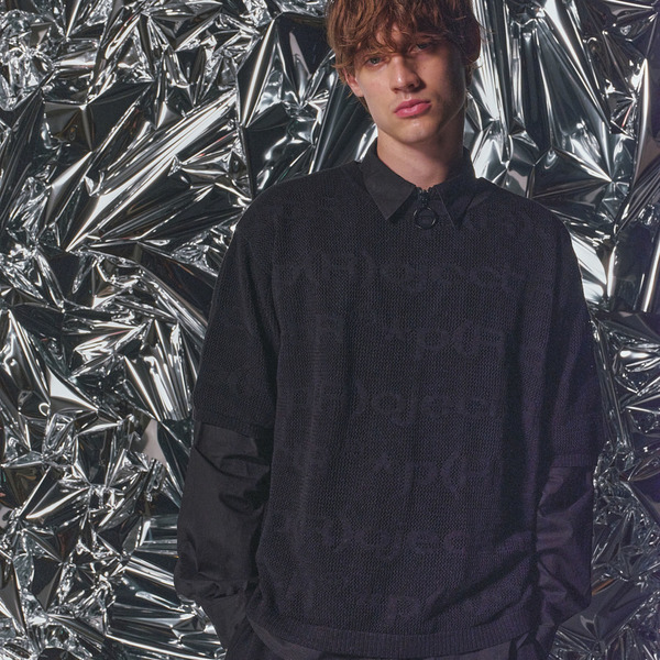 Lace Knit SS Tee 詳細画像 Black 6
