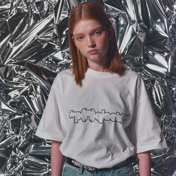 *p(R)ojectR® Edging Logo SS Tee ホワイト Edging Logo SS Tee | *p(R)ojectR® | VERTICAL GARAGE OFFICIAL