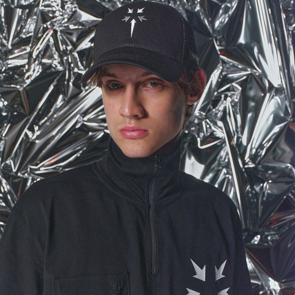 Point Logo EMB Mesh Cap 詳細画像 Black 10