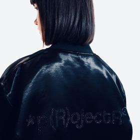 Satin Zip Blouson 詳細画像