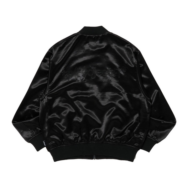 Satin Zip Blouson 詳細画像 Black 1