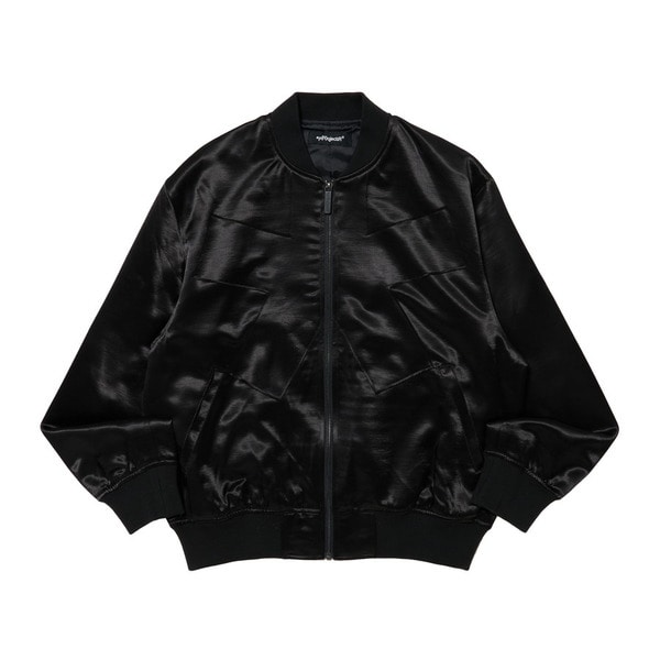 Satin Zip Blouson 詳細画像 Black 1