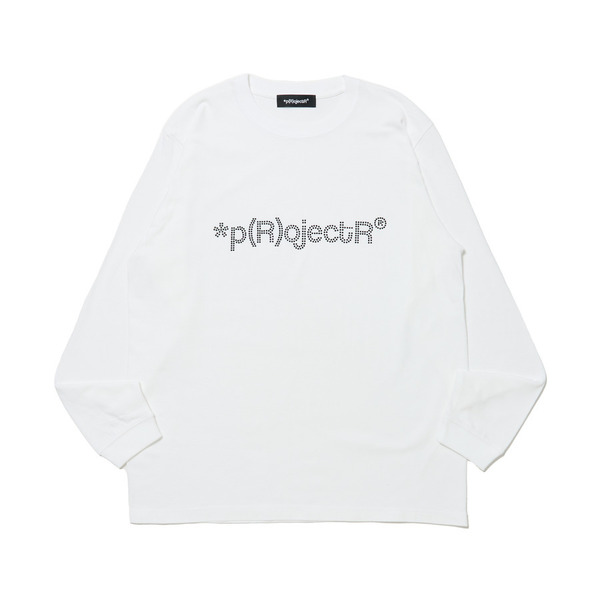 Rhinestone Logo LS Tee 詳細画像 White 1