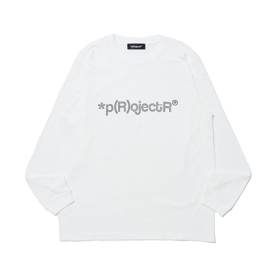 p(R)ojectR Logo LS Tee Sサイズ Rhinestone Logo LS Tee | *p(R)ojectR® | VERTICAL GARAGE