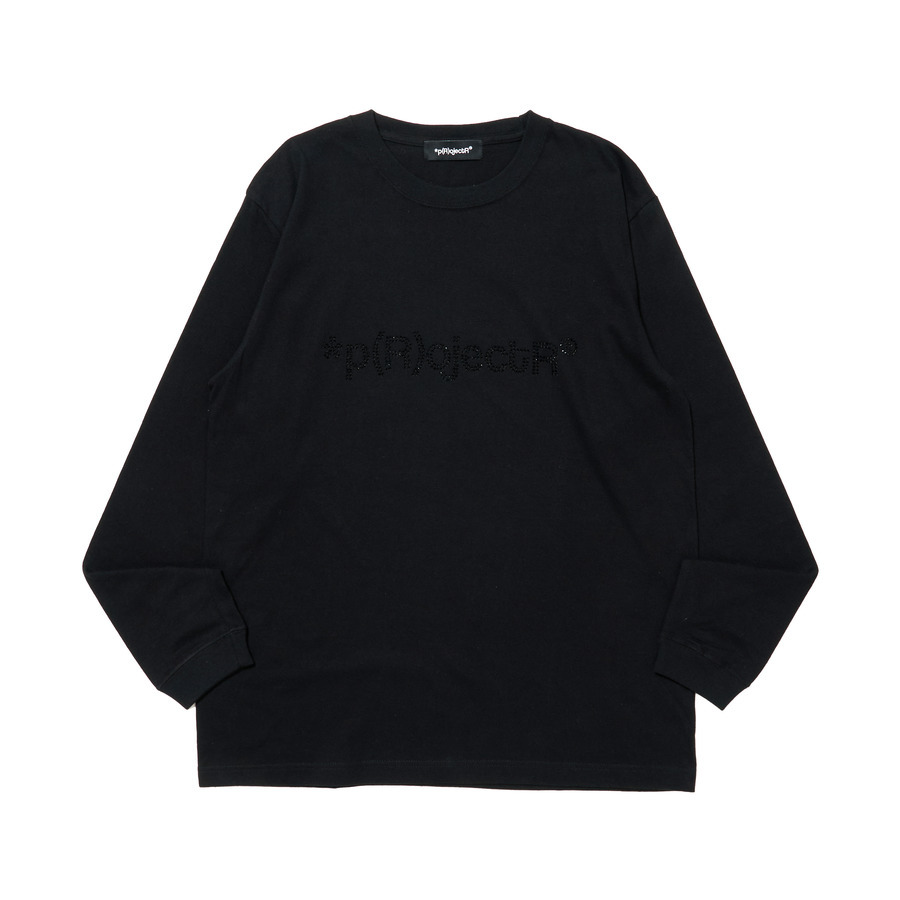 *p(R)ojectR® Rhinestone Logo LS Tee Mサイズ p(R)ojectR® Rhinestone Logo LS Tee Mサイズ - メルカリ