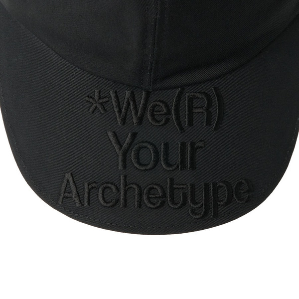 Slogan Brim EMB 6P CAP 詳細画像 Black×White 2
