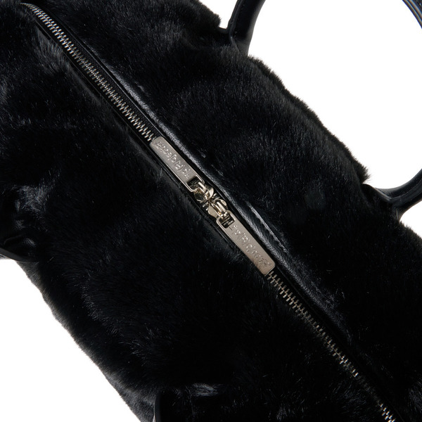 Logo EMB 2way Fake Fur Bag 詳細画像 Black 6