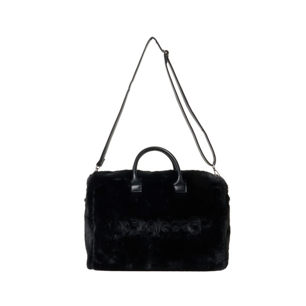Logo EMB 2way Fake Fur Bag 詳細画像 Black 8