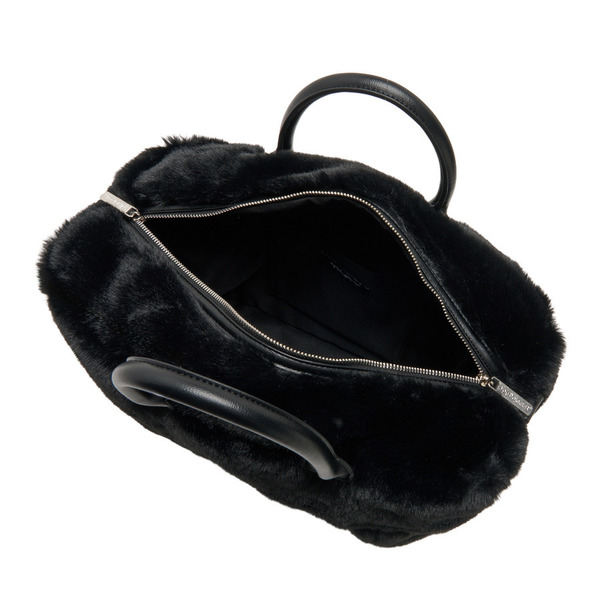 Logo EMB 2way Fake Fur Bag 詳細画像 Black 9