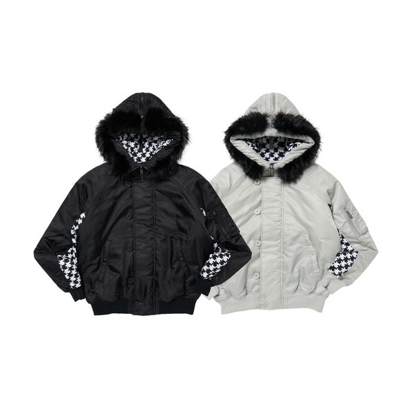 Asterisk Block Check N2B Jacket 詳細画像 Black 16