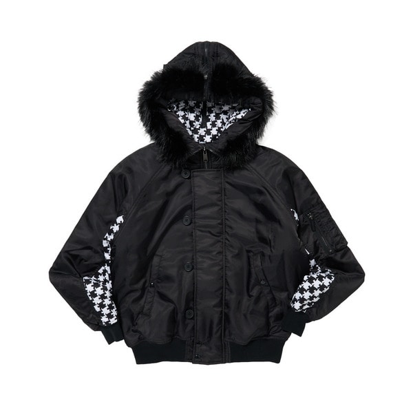 Asterisk Block Check N2B Jacket 詳細画像 Black 1