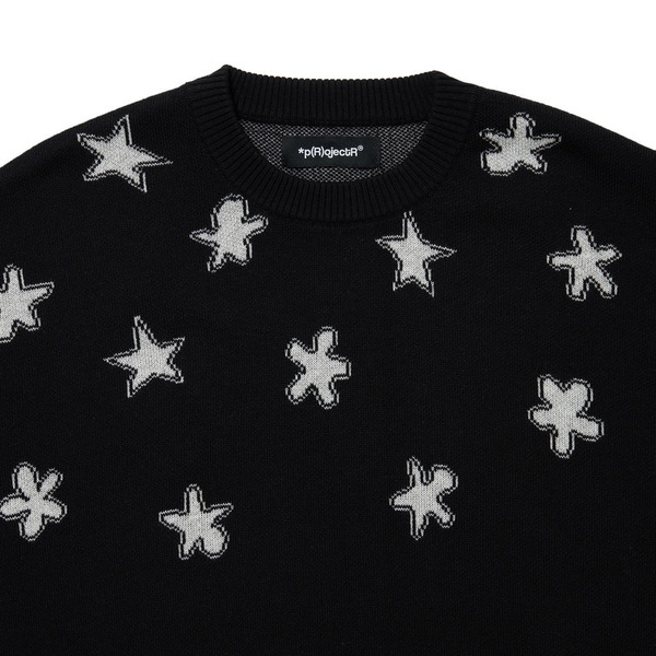 Scattered Characters Knit 詳細画像 White 2