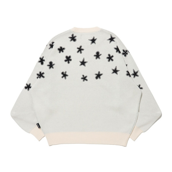 Scattered Characters Knit 詳細画像 White 5