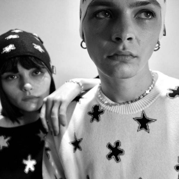 Scattered Characters Knit 詳細画像 White 9