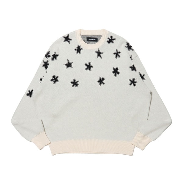 Scattered Characters Knit 詳細画像 White 1