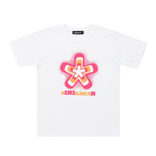 Pop color Asterisk SS Tee 詳細画像 White 1