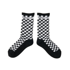 Asterisk Block Check Socks 詳細画像