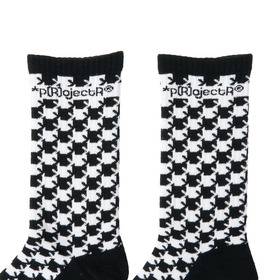 Asterisk Block Check Socks 詳細画像