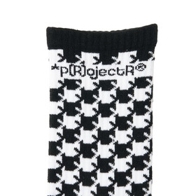 Asterisk Block Check Socks 詳細画像