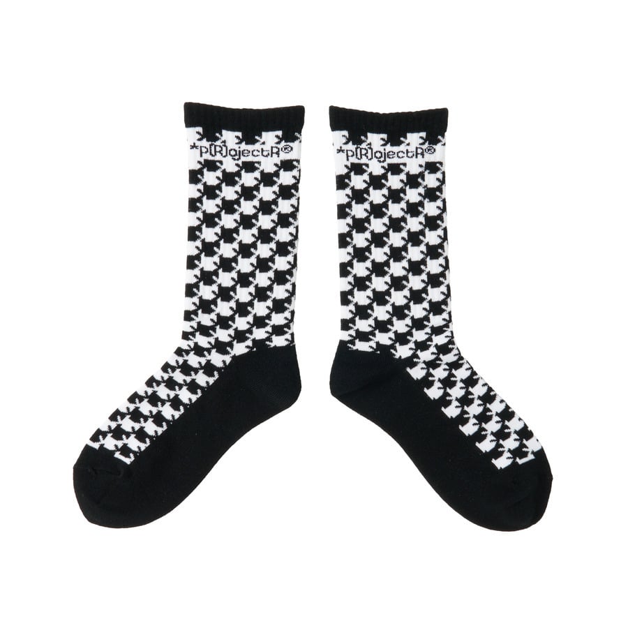 Asterisk Block Check Socks | *p(R)ojectR® | VERTICAL GARAGE